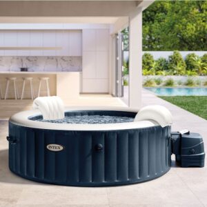Spa gonflable INTEX Blue Navy 6 places avec couverture thermique – Offre exceptionnelle - Image 4