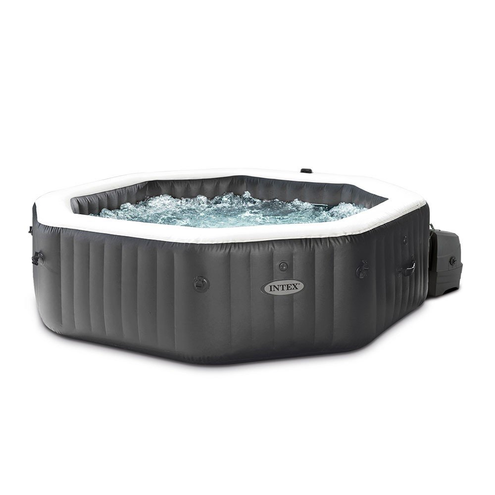 28462ex-spa-gonflable-carbone-6-places-1.jpg Spa gonflable INTEX Carbone 6 places avec couverture thermique – Offre spéciale - Image 1