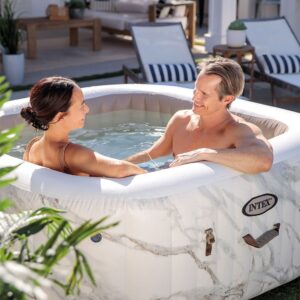 Spa gonflable INTEX Calacatta 4 places avec couverture thermique incluse - Image 3