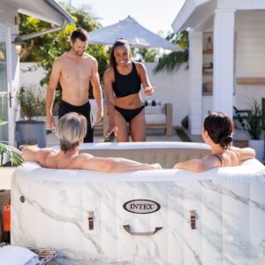 Spa gonflable INTEX Calacatta 4 places avec couverture thermique incluse - Image 4