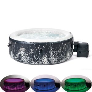 Spa gonflable INTEX Galaxie 4 places avec couverture thermique incluse - Image 3