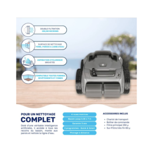 Robot piscine Zodiac Alpha OA 6400 iQ – Intelligent et connecté - Image 3