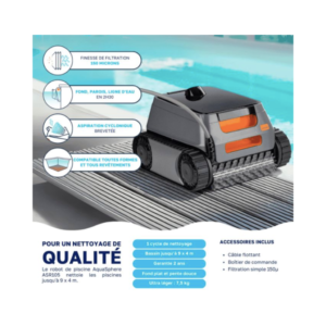 Robot de piscine Zodiac Aquasphère ASR 105 – Nettoyage performant - Image 3