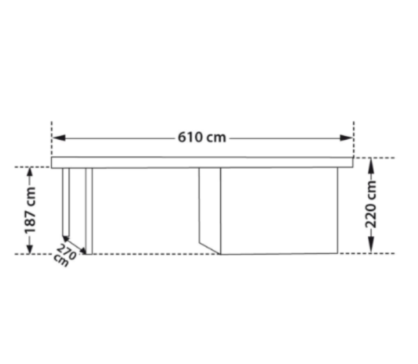 Abri de jardin toit plat en bois avec auvent – Design moderne et pratique - Image 2
