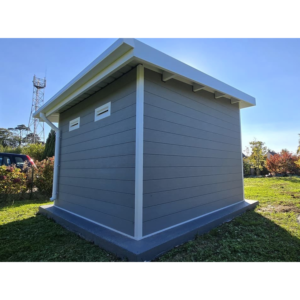 Abri de jardin composite SINTRA 9 m² gris clair – Moderne et résistant - Image 12